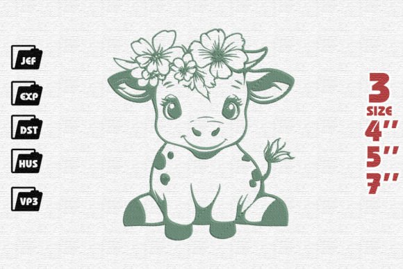 Baby Cow Embroidery Design Review