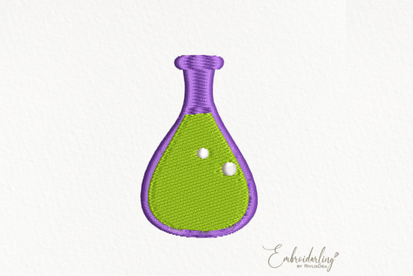 Cute Halloween Poison Buttle Embroidery Review