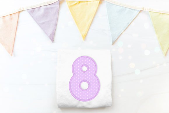 Cute Round Number 8 Applique Embroidery Review
