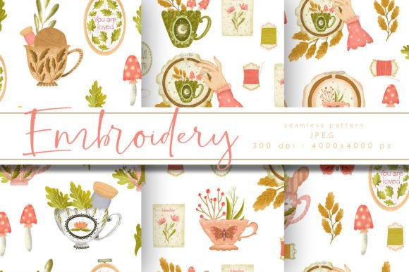 Embroidery Seamstress Digital Paper Review