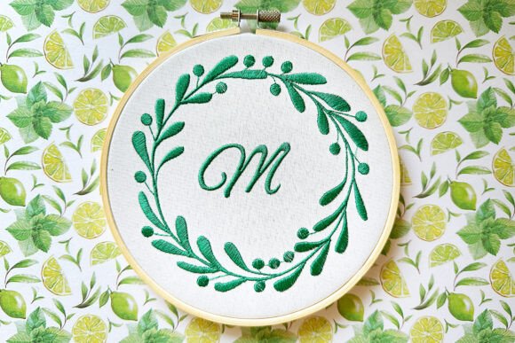 Round Floral Monogram Machine Embroidery Review