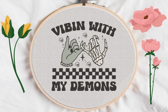 Vibin with My Demons Embroidery Review