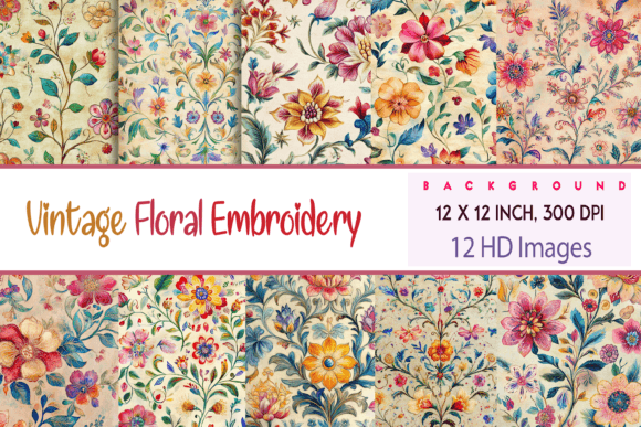 Vintage Floral Embroidery Pattern Review